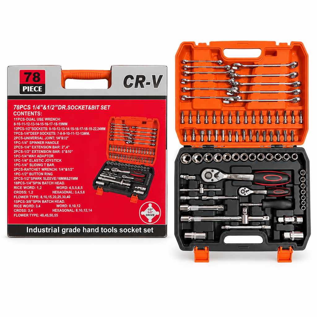 78-piece box de text naal open case