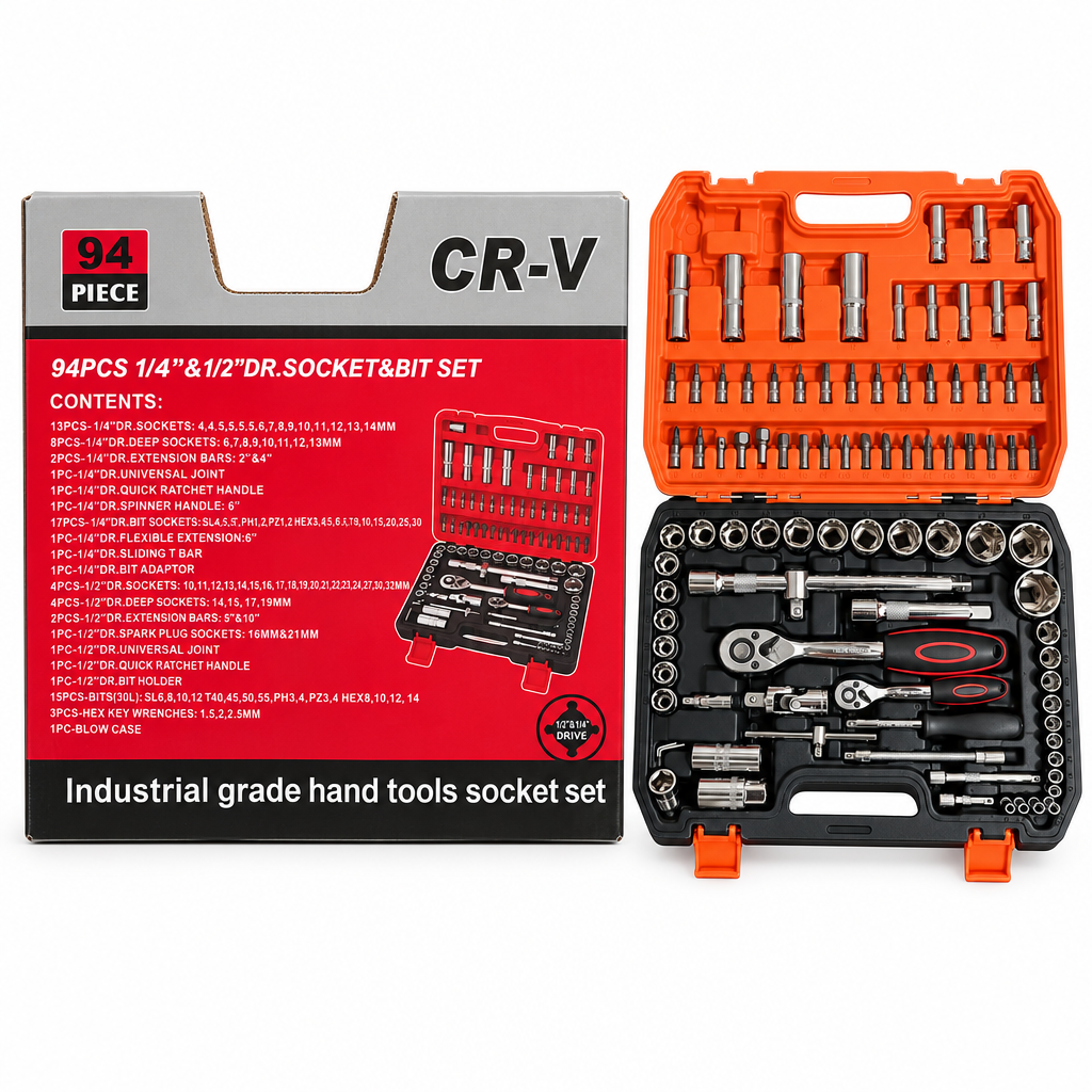 94-piece box de text naal open case