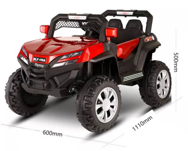 Wrangler Ride-On Jeep – 12V Battery-Powered Kids Car with Remote Control & LED Lights