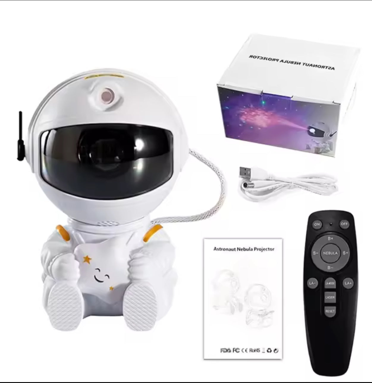 Galaxy Astronaut Space Projection Lamp with Laser Pointer