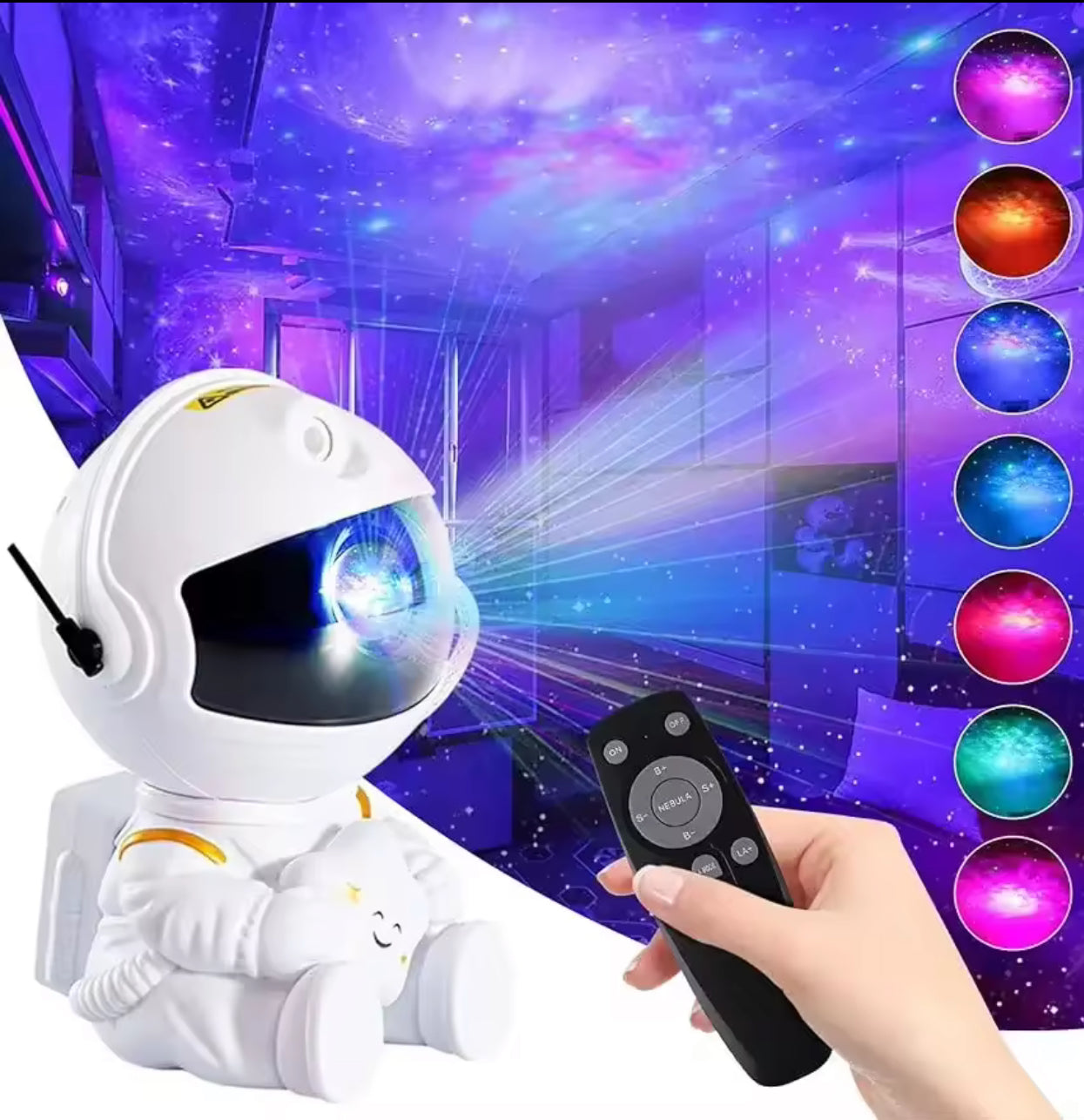 Galaxy Astronaut Space Projection Lamp with Laser Pointer
