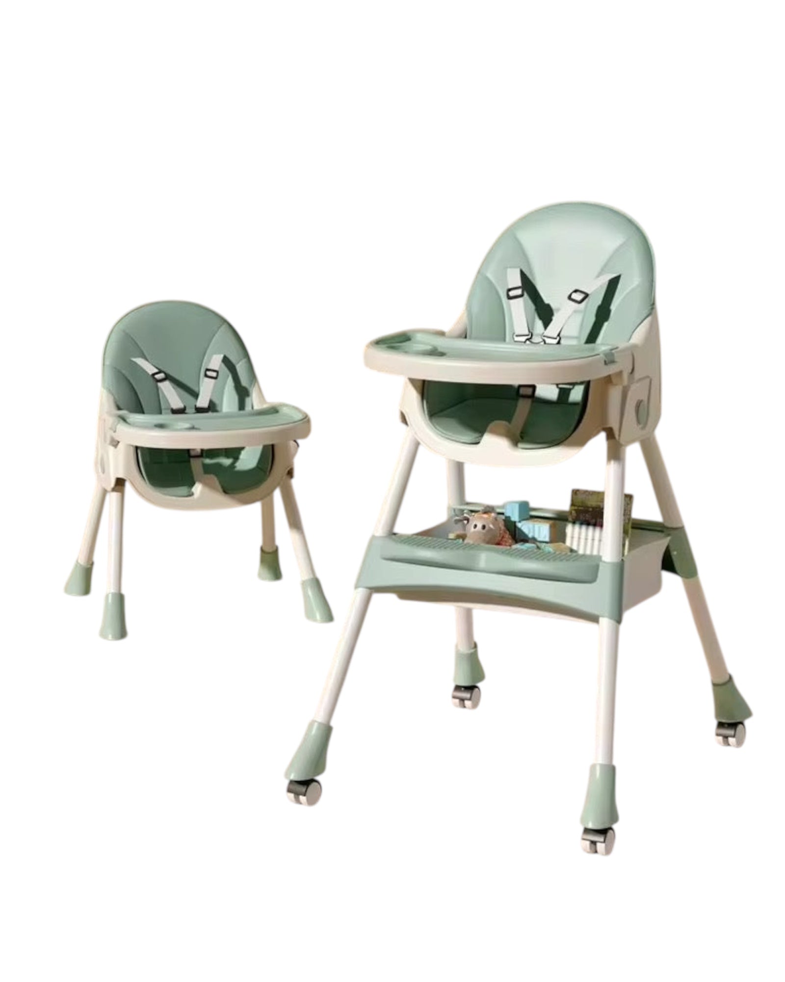 Foldable Baby Feeding High Chair – Adjustable, Easy-Clean Design for 6 Months to 4 Years