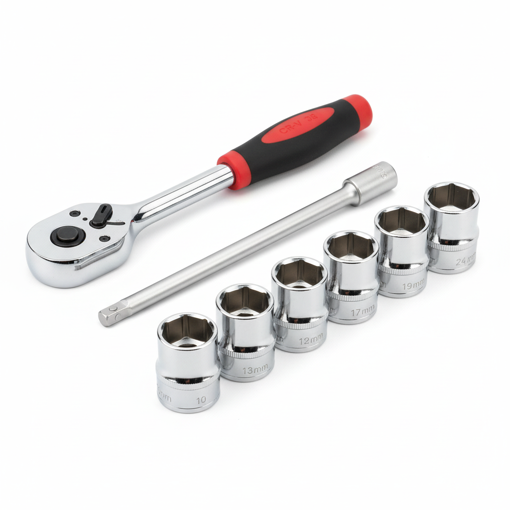 12-Piece Socket Set – 3/8" Drive, Chrome Vanadium