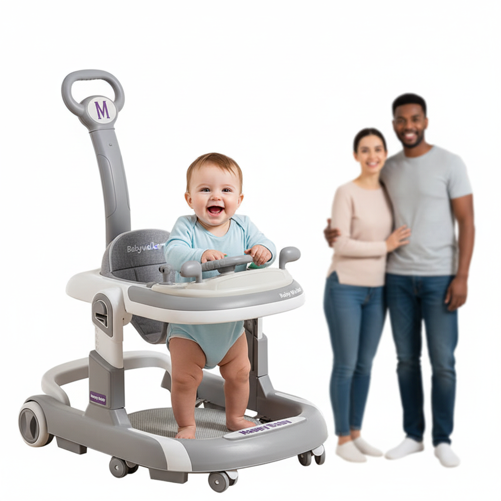 Baby Walker with Music – Learning Stroller, 0–3 Years