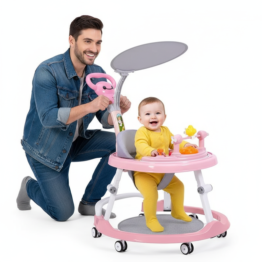 Baby Walker – Foldable, Lightweight, 0–3 Years