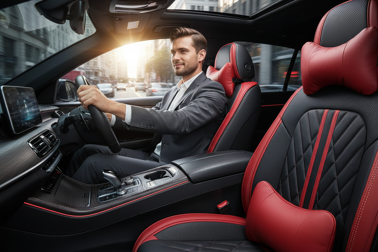 Car Seat Cover - Man Driving