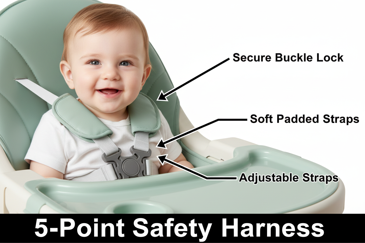 Baby High Chair Safety Harness with Kid