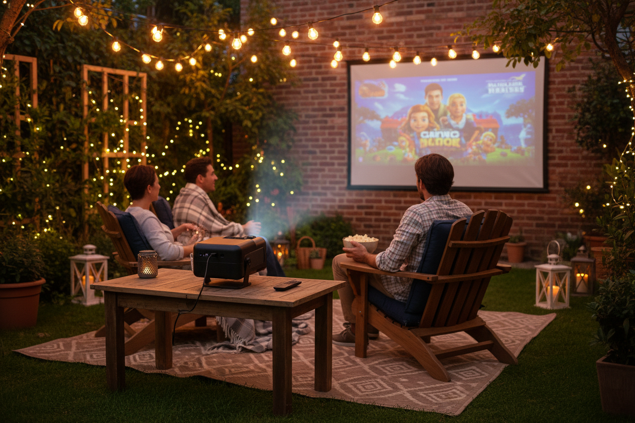 Smart Projector - Outdoor Movie Night