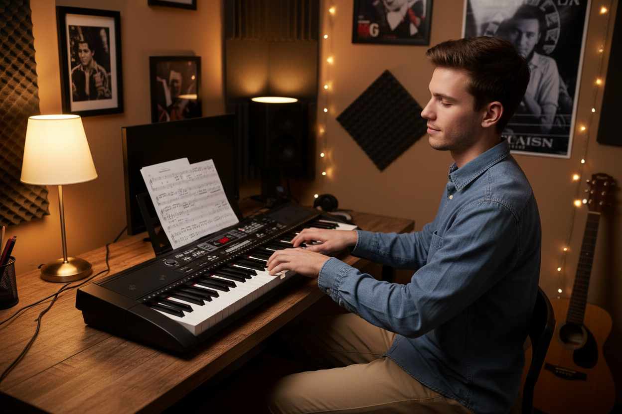 Keyboard - Lifestyle Person Playing on Desk