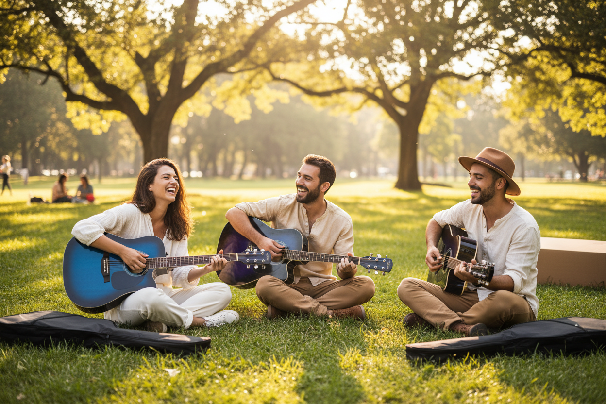 All 3 Colors - Friends Playing Outdoor