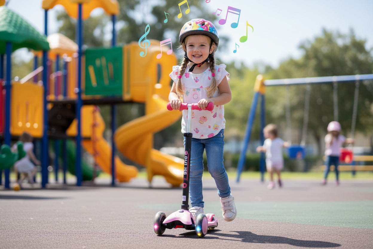 Kids Scooter - Girl with Music