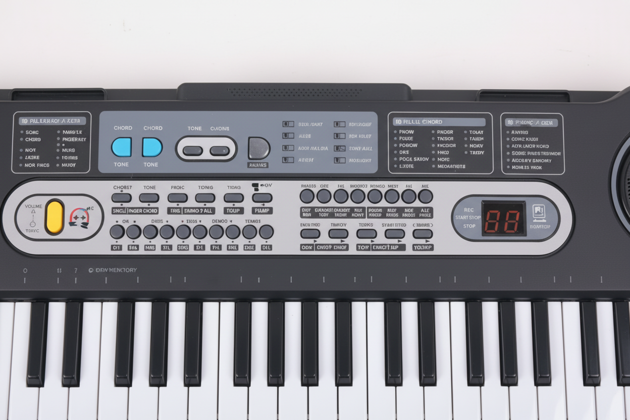 Electronic Keyboard - Clear Text Readable Panel