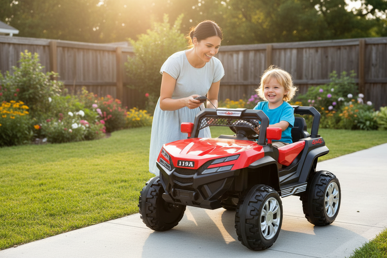 Kids Ride-On Jeep - Child Riding Lifestyle