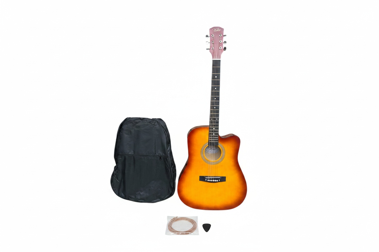 Guitar - Sunburst with Bag Strings Pick