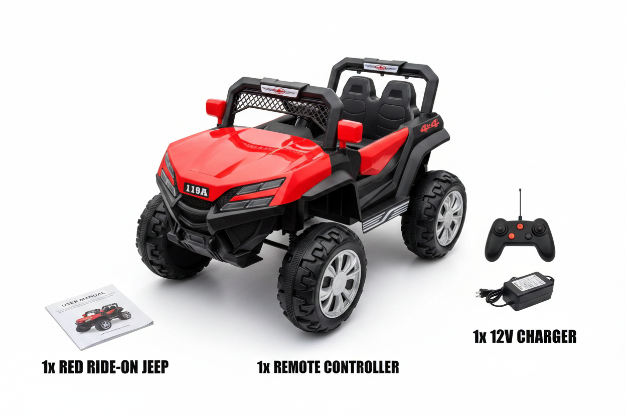 Kids Ride-On Jeep - Package Contents