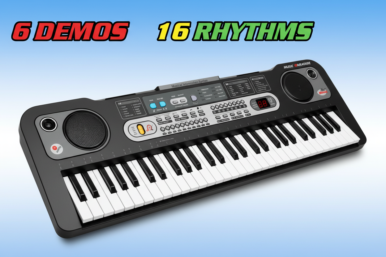 Electronic Keyboard - Hero Shot 6 Demos 16 Tones 10 Rhythms