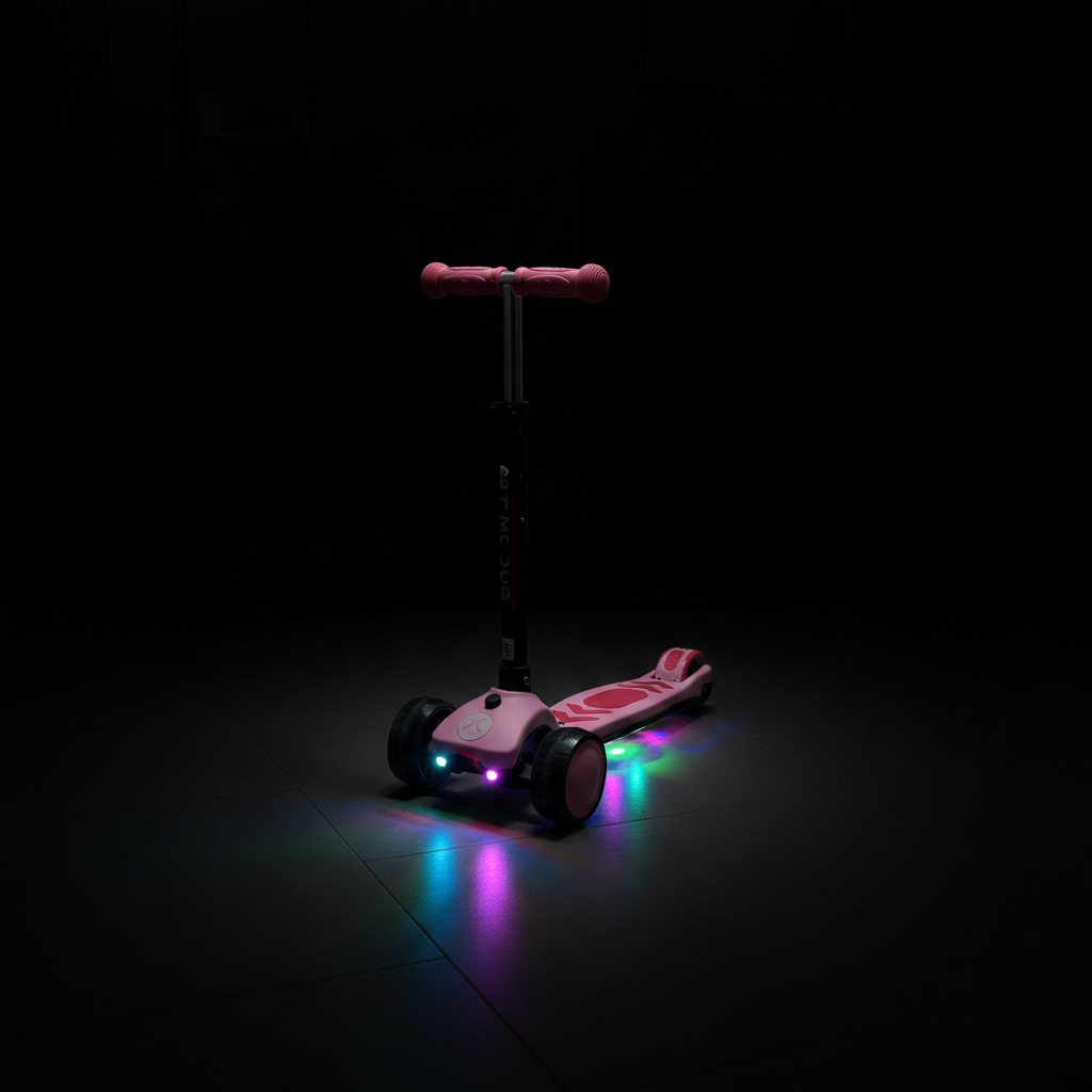 Pink Scooter - LED Lights Dark