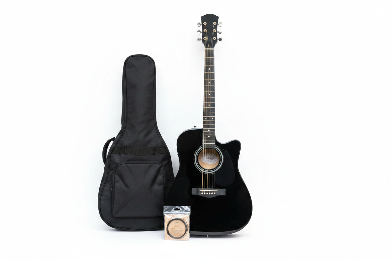 Guitar - Black with Bag and Strings