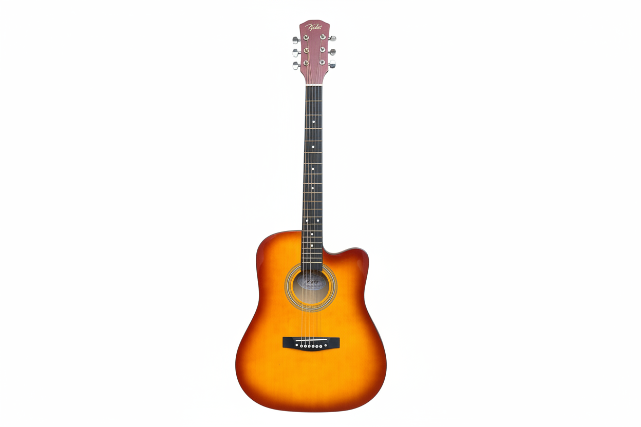 Guitar - Sunburst White Background Hero