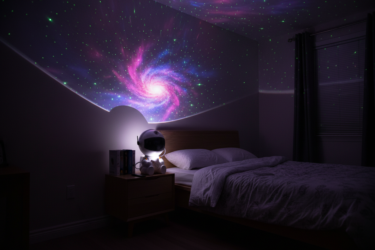 Astronaut Projector - Galaxy Projection Dark Bedroom