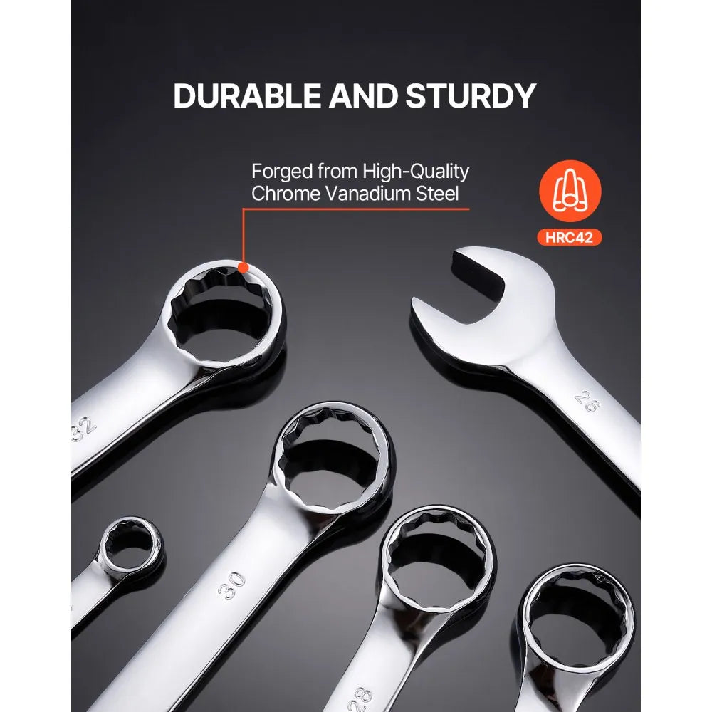 25-Piece Combination Wrench Set (6–32mm)