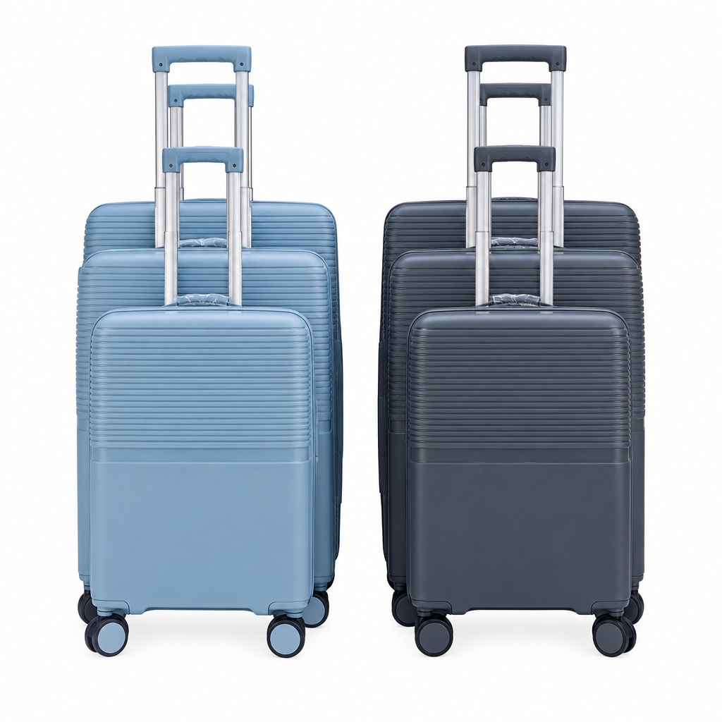 White-background luggage product image